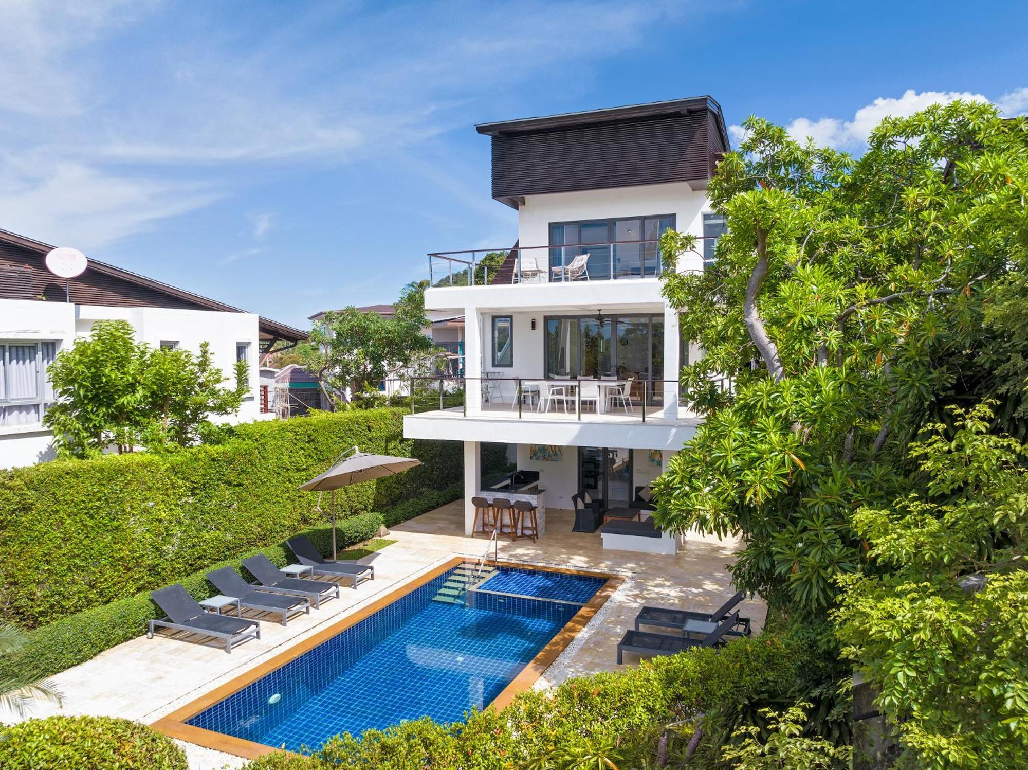 באנג ראק 3 Bedroom Luxury 5 Star Seaview Villa Esprit Sdv087-By Samui Dream Villas מראה חיצוני תמונה